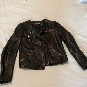 Leather jacket Massimo Dutti